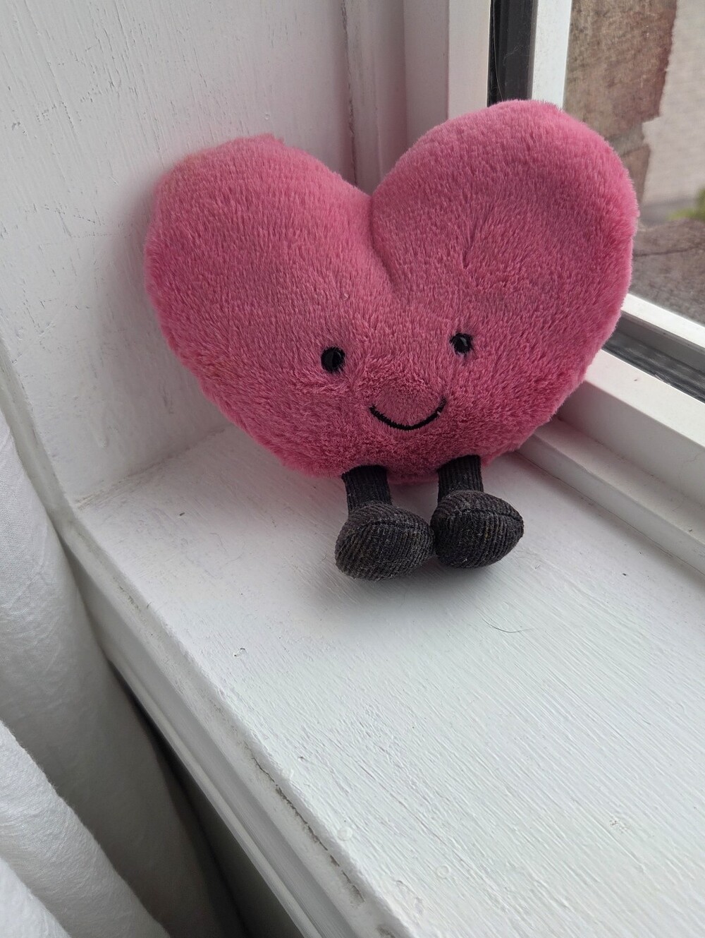 Soft Jellycat Amuseable 5 inch Pink Heart plush toy, Retired.